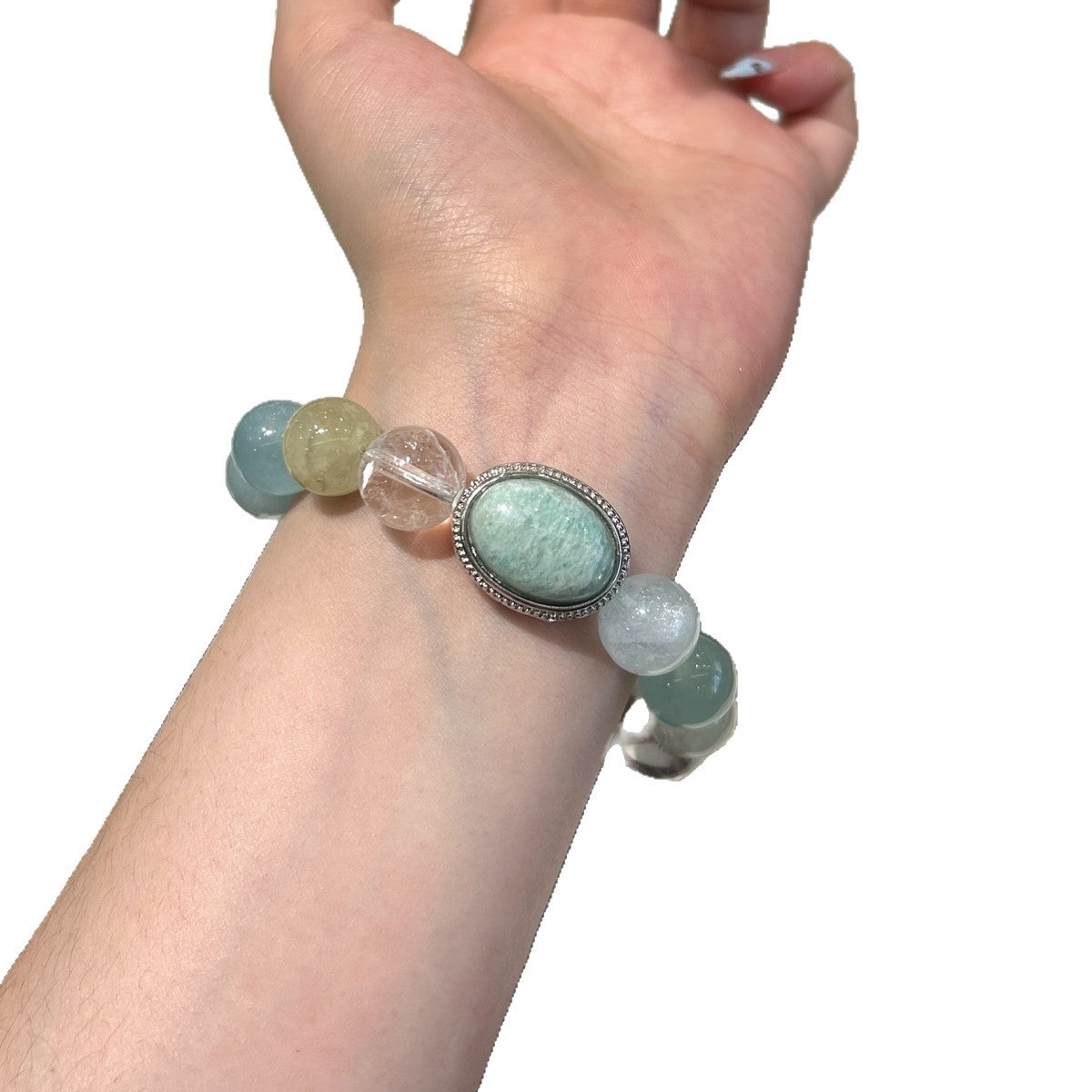 Dreamy Aquamarine & Amazonite Magic Box Bracelet - Summer Essential