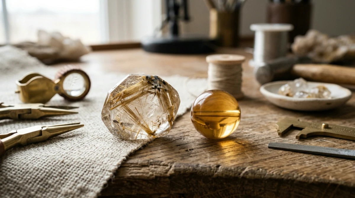 How to tell if a crystal is real by comparing authentic natural crystals with synthetic glass textures