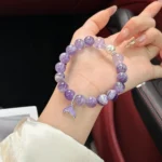 Amethyst Mermaid Tail Bracelet: Elegant Purple Crystal Gift - Image 3