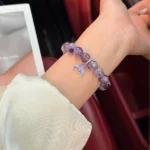 Amethyst Mermaid Tail Bracelet: Elegant Purple Crystal Gift - Image 2