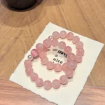 Natural Pink Crystal Bracelet: Romantic Cherry Blossom - Image 4