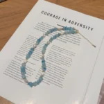 Aquamarine Chips Necklace: Freshwater Pearl Choker - Image 3