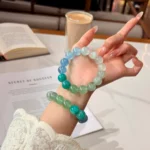 Natural Aquamarine Bracelet: Spring Meadow Crystals - Image 5