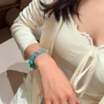 Natural Aquamarine Bracelet: Spring Meadow Crystals - Image 6