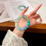 Natural Aquamarine Bracelet: Spring Meadow Crystals - Image 2