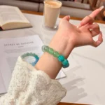 Natural Aquamarine Bracelet: Spring Meadow Crystals - Image 7