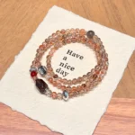 Multi-layer Crystal Wrap Bracelet: Natural Rutilated Quartz - Image 5