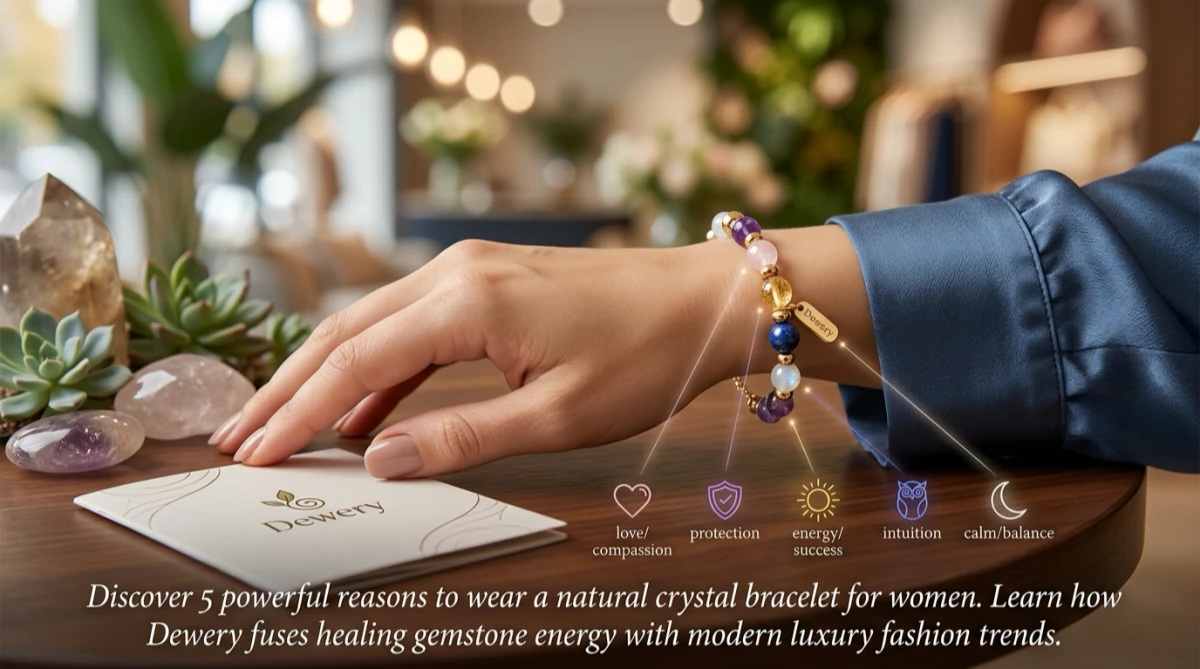 5 reasons to wear a crystal bracelet for women by Dewery