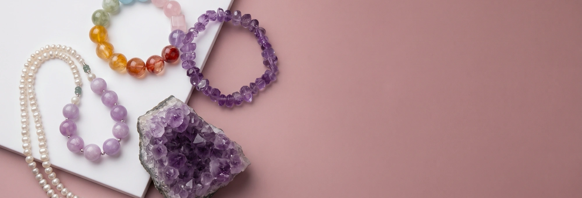 Home Jewellery 1 A luxury collection of natural crystal jewelry by Dewery