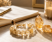 Crystals law of attraction bracelet with golden prosperity crystals for manifestation energy